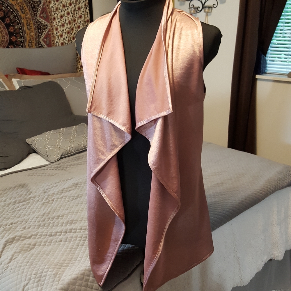 Handmade Waterfall Style Satin vest